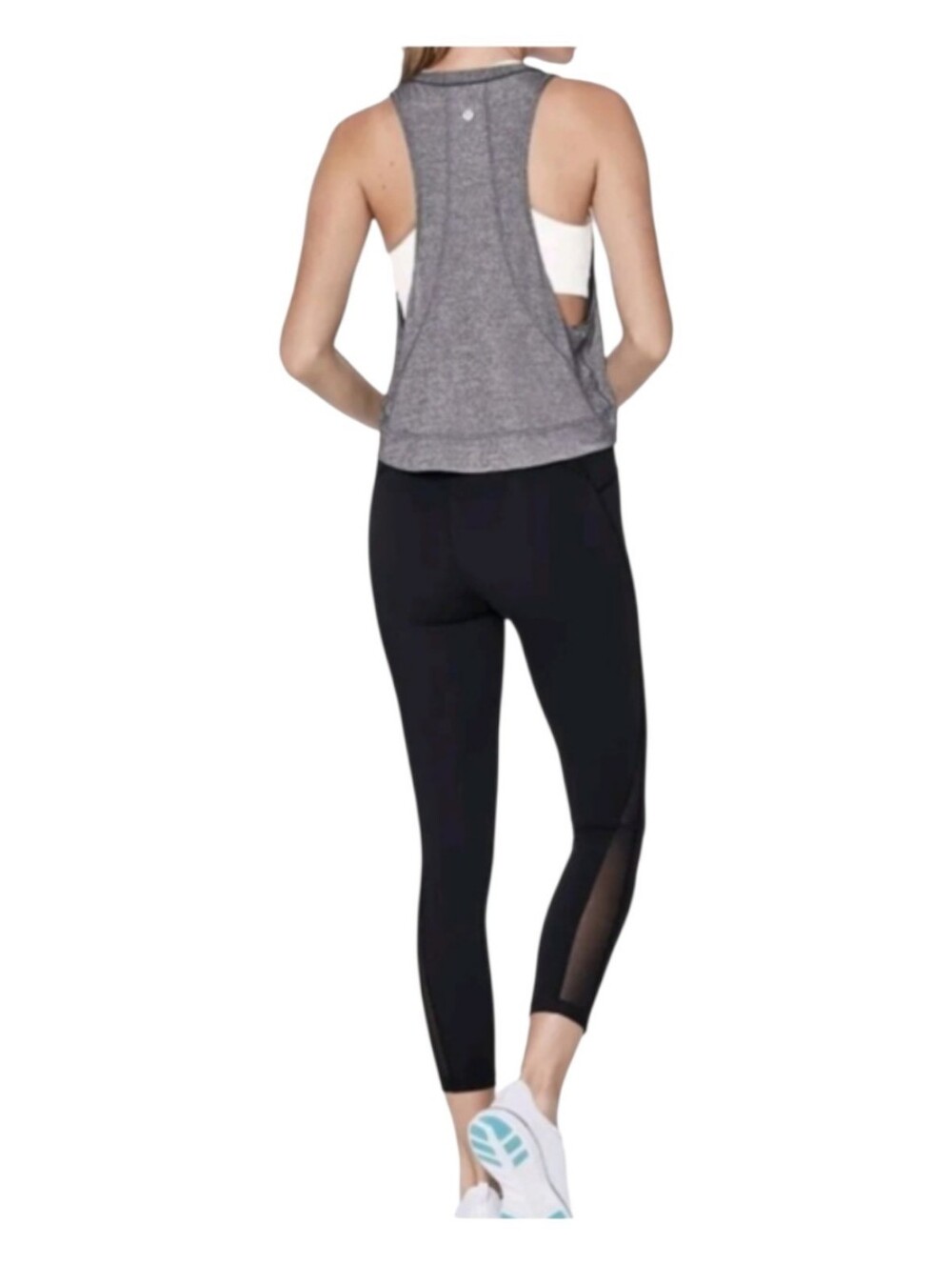 Lululemon Athletica pace perfect anti stick lightweight Workout tank top PTP 18"
